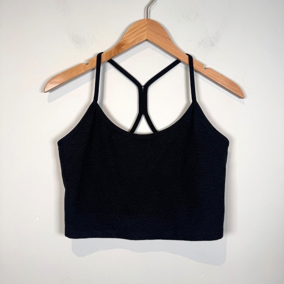 Beyond Yoga Other - Beyond Yoga Long Line Racerback Tank Gray Grey Sports Bra Womens X-Large Soft